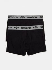 Bokserki Umbro z bawełną 2 pack - czarny. Czarne bokserki męskie Sinsay, bez wzorów, z bawełny. Za 39.99 zł.
