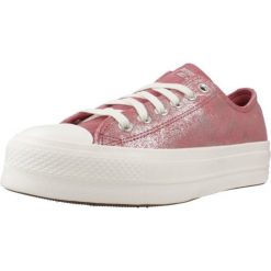 Buty CONVERSE CHUCK TAYLOR ALL STAR LIFT Rose. Czerwone obuwie sportowe damskie Converse, bez wzorów, z tkaniny, bez zapięcia. Za 233.99 zł.