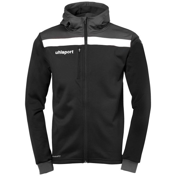 Kurtka Uhlsport Offense 23. Białe kurtki męskie Uhlsport, bez wzorów, z materiału, z kapturem. Za 190.15 zł.