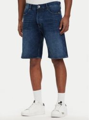 G-Star Raw Szorty jeansowe Dakota D24411-E352-H950 Niebieski Regular Fit. Niebieskie szorty męskie G-Star Raw, bez wzorów, z bawełny, retro. Za 349.99 zł.