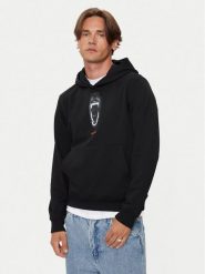 Hugo Bluza Dartchon 50525054 Czarny Regular Fit. Czarne bluzy męskie Hugo, m, bez wzorów, z bawełny, bez ramiączek, bez kaptura. Za 489.99 zł.