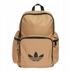 Plecak szkolny sportowy Adidas ADICOLOR BP. Brązowe plecaki męskie Adidas, bez wzorów, z materiału, eleganckie. Za 119.00 zł.