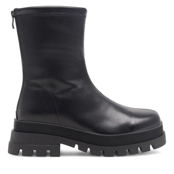 Botki Jenny Fairy. Czarne botki damskie Jenny Fairy, bez wzorów, bez obcasa, na słupku, bez zapięcia. Za 119.99 zł.