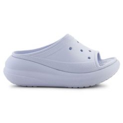 Klapki Crocs Crush Slide Dreamscape 208731-5AF fioletowe. Fioletowe klapki damskie na lato, bez wzorów, casualowe, bez obcasa, bez zapięcia. Za 367.32 zł.