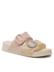 Melissa Klapki Melissa Cozy Slide Ad 33913 Beżowy. Brązowe klapki damskie Melissa, bez wzorów, z tworzywa sztucznego, bez obcasa, bez zapięcia. Za 269.99 zł.