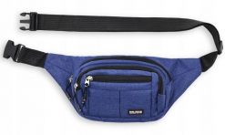 Męska Saszetka na Biodro (Nerka) - Pako Jeans - Niebieska. Niebieskie saszetki i nerki męskie Pako Jeans, bez wzorów, z jeansu. Za 39.00 zł.