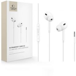 Słuchawki Tech-Protect TECH-PROTECT ULTRABOOST MINI JACK EARPHONE CORE G3 WHITE. Białe słuchawki dokanałowe TECH-PROTECT. Za 21.39 zł.
