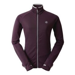 Bluza Damska Emerging Core Stretch Base Layer Top. Fioletowe bluzy damskie Dare 2B, s, bez wzorów, z elastanu, bez ramiączek, bez kaptura. Za 295.99 zł.