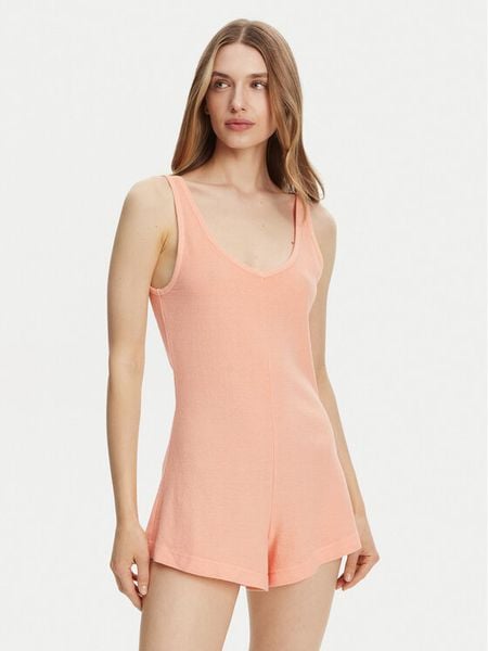 Billabong Kombinezon EBJX603002 Pomarańczowy Regular Fit. Brązowe sukienki damskie Billabong, m, bez wzorów, z bawełny, bez kołnierzyka, bez ramiączek. Za 129.99 zł.