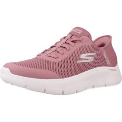 Buty SKECHERS GO WALK FLEX GRAND ENTRY Rose. Czerwone obuwie sportowe damskie Skechers, bez wzorów, bez zapięcia, trekkingowe, Skechers Sport. Za 334.99 zł.