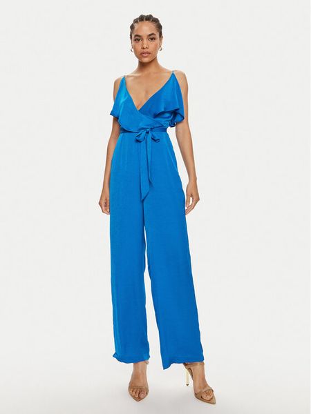 Vila Kombinezon Jessi 14096309 Niebieski Regular Fit. Niebieskie sukienki damskie Vila, bez wzorów, z syntetyku, bez kołnierzyka, bez ramiączek. Za 159.99 zł.