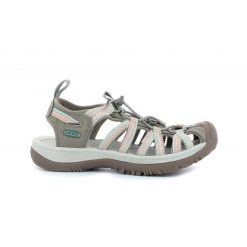 Buty do chodzenia damskie Keen Whisper. Brązowe obuwie trekkingowe damskie Keen, z materiału, bez zapięcia. Za 611.00 zł.