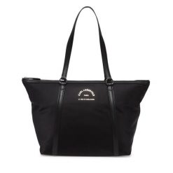 Torebka KARL LAGERFELD. Czarne shopperki damskie KARL LAGERFELD, bez wzorów, bez dodatków. Za 529.99 zł.