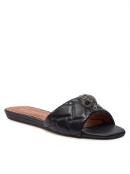 Kurt Geiger Klapki 816600109 Czarny. Czarne klapki damskie Kurt Geiger, bez wzorów, ze skóry, bez obcasa, bez zapięcia. Za 589.99 zł.