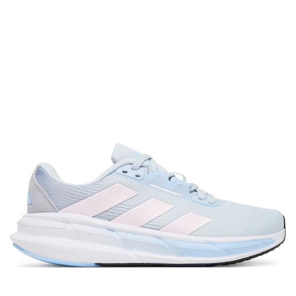 Buty do biegania adidas. Niebieskie obuwie sportowe damskie Adidas, bez wzorów, bez zapięcia, do biegania. Za 229.99 zł.
