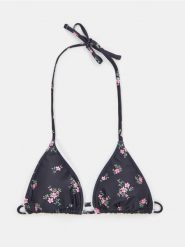 Trójkątna góra od bikini z wiązaniem na szyi z motywem kwiatowym - wielobarwny. Stroje kąpielowe damskie Sinsay, l, bez wzorów. Za 19.99 zł.