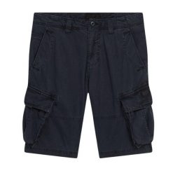 Spodenki cargo Superdry Core. Niebieskie szorty męskie Superdry, bez wzorów, z bawełny, vintage. W wyprzedaży za 292.80 zł.