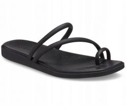 Klapki Dla Dorosłych Crocs Miami Toe Loop. Białe klapki męskie Crocs, bez wzorów, z materiału, bez zapięcia. Za 199.99 zł.