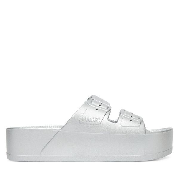 Klapki Freedom Moses. Szare klapki damskie Freedom moses, bez wzorów, bez obcasa, bez zapięcia. Za 179.99 zł.