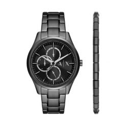 Zegarek Armani Exchange. Szare zegarki męskie Armani Exchange, bez wzorów. Za 729.99 zł.