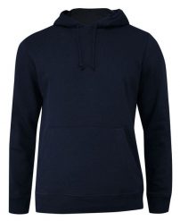 Bluza Granatowa z Kapturem, Kangurka, Jednokolorowa, z Dużą Kieszonką -BRAVE SOUL- Męska. Niebieskie bluzy sportowe męskie Brave Soul, l, bez wzorów, z bawełny, z kapturem. Za 79.00 zł.