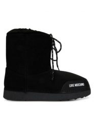 LOVE MOSCHINO Śniegowce JA24112G1PISF000 Czarny. Czarne śniegowce damskie Love Moschino, ze skóry, bez zapięcia. Za 709.99 zł.
