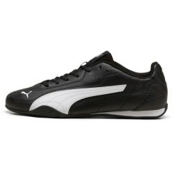 Buty sportowe Puma Catch. Czarne buty sportowe męskie Puma, bez wzorów, ze skóry ekologicznej, bez zapięcia, na fitness i siłownię. Za 269.99 zł.