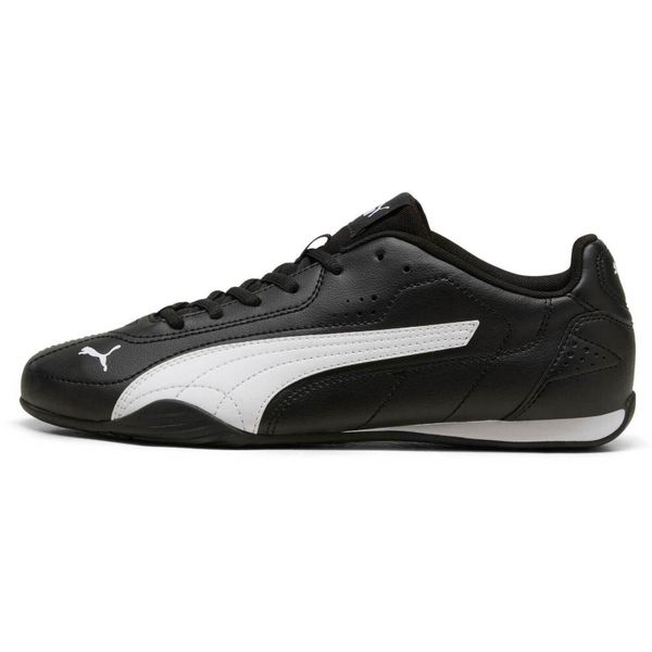 Buty sportowe Puma Catch. Czarne buty sportowe męskie Puma, bez wzorów, ze skóry ekologicznej, bez zapięcia, na fitness i siłownię. Za 269.99 zł.