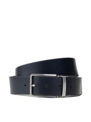Trussardi Pasek Męski Belt H 3,5 Cm 71L00169 Granatowy. Niebieskie paski męskie TRUSSARDI, ze skóry. Za 299.99 zł.