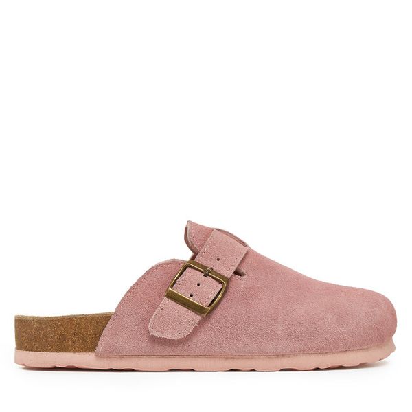 Klapki DeeZee. Czerwone klapki damskie DeeZee, bez wzorów, bez obcasa, bez zapięcia. Za 169.99 zł.