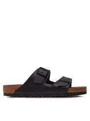 Birkenstock Klapki Arizona Bs 0051191 Czarny. Czarne klapki męskie Birkenstock, bez wzorów, ze skóry, bez zapięcia. Za 449.00 zł.