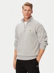 Lacoste Bluza SH8866 Szary Regular Fit. Szare bluzy męskie Lacoste, m, bez wzorów, z bawełny, bez ramiączek, bez kaptura. Za 639.99 zł.