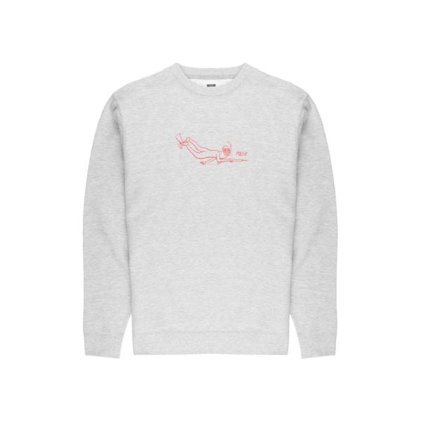 Bluza sportowa męska Poler Scuba Steve. Szare bluzy sportowe męskie POLER, m, bez wzorów, z bawełny, bez kaptura. W wyprzedaży za 184.00 zł.