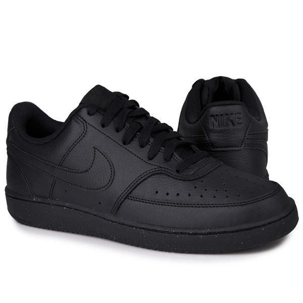 Buty sportowe trampki Nike COURT VISION LO NN. Czarne buty sportowe męskie Nike, bez wzorów, bez zapięcia, Nike Court. Za 259.00 zł.