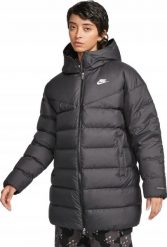 KURTKA DAMSKA NIKE PUCHOWA ZIMOWA STORM-FIT PŁASZCZ PARKA. Parki damskie Nike, na zimę, bez wzorów, z puchu, bez kaptura. Za 749.00 zł.