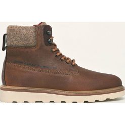 Gant - Buty skórzane. Brązowe botki męskie GANT, bez wzorów, z gumy, casualowe, bez obcasa, bez zapięcia. Za 739.90 zł.