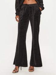 Juicy Couture Spodnie dresowe Caisa JCSEBJ008 Czarny Slim Fit. Czarne spodnie dresowe damskie Juicy Couture, bez wzorów, z bawełny. Za 309.99 zł.