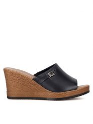 Lasocki Klapki WI23-283-10 Czarny. Czarne klapki damskie Lasocki, bez wzorów, z materiału, bez obcasa, bez zapięcia. Za 169.99 zł.