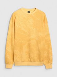4F Bluza dresowa nierozpinana bez kaptura męska - żółta L. Żółte bluzy męskie 4F, l, bez wzorów, z bawełny, klasyczne, bez ramiączek, bez kaptura. W wyprzedaży za 79.99 zł.
