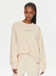 Hugo Bluza Classic 50508558 Beżowy Relaxed Fit. Brązowe bluzy damskie Hugo, xl, bez wzorów, z bawełny, bez ramiączek, bez kaptura. Za 479.00 zł.
