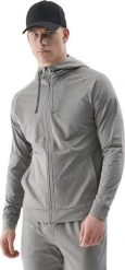 Bluza męska 4F FNK M512 szary melanż 4FWSS25TFSWM512 25M M. Szare bluzy męskie 4F, m, bez wzorów, bez ramiączek, bez kaptura. Za 226.92 zł.