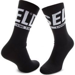 Skarpety Wysokie Unisex DIESEL - Skm Ray 00S6U0 0QATV 900 Black. Czarne skarpetki damskie Diesel, bez wzorów, z bawełny. Za 49.00 zł.