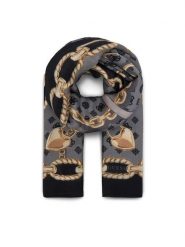 Guess Szalik 180084 Czarny. Szare rękawiczki damskie Guess, z aplikacjami. Za 239.99 zł.