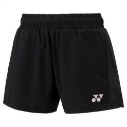 Spodnie badminton damskie Yonex CSYW00474B. Czarne szorty damskie YONEX, bez wzorów, z materiału, sportowe. Za 235.00 zł.