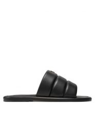 Giuseppe Zanotti Klapki EU40004 Czarny. Czarne klapki męskie Giuseppe Zanotti, bez wzorów, ze skóry, bez zapięcia. Za 1,839.00 zł.