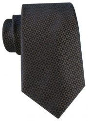 Ciemnobrązowy Krawat w Bardzo Drobnym Wzorem - Alties. Krawaty i muchy Alties, bez wzorów, z tkaniny, eleganckie. Za 55.00 zł.