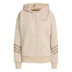 Bluza damska z kapturem adidas Future Icons 3-Stripes. Brązowe bluzy damskie Adidas, xl, bez wzorów, z bawełny, sportowe, bez ramiączek, z kapturem. Za 262.00 zł.