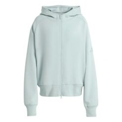 Bluza damska z kapturem adidas Soft Lux. Zielone bluzy damskie Adidas, l, bez wzorów, z materiału, eleganckie, bez ramiączek, z kapturem. Za 194.00 zł.