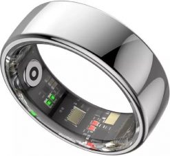 Smart RING PRO srebrny, pomiar stresu, t�tno, monitorowanie snu, roz. 8, Powerton. Czerwone smartbandy Powerton. Za 115.01 zł.