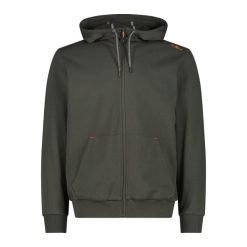 Bluza z kapturem zapinana na zamek błyskawiczny CMP. Zielone bluzy sportowe męskie CMP, bez wzorów, z kapturem, trekkingowe. Za 279.65 zł.